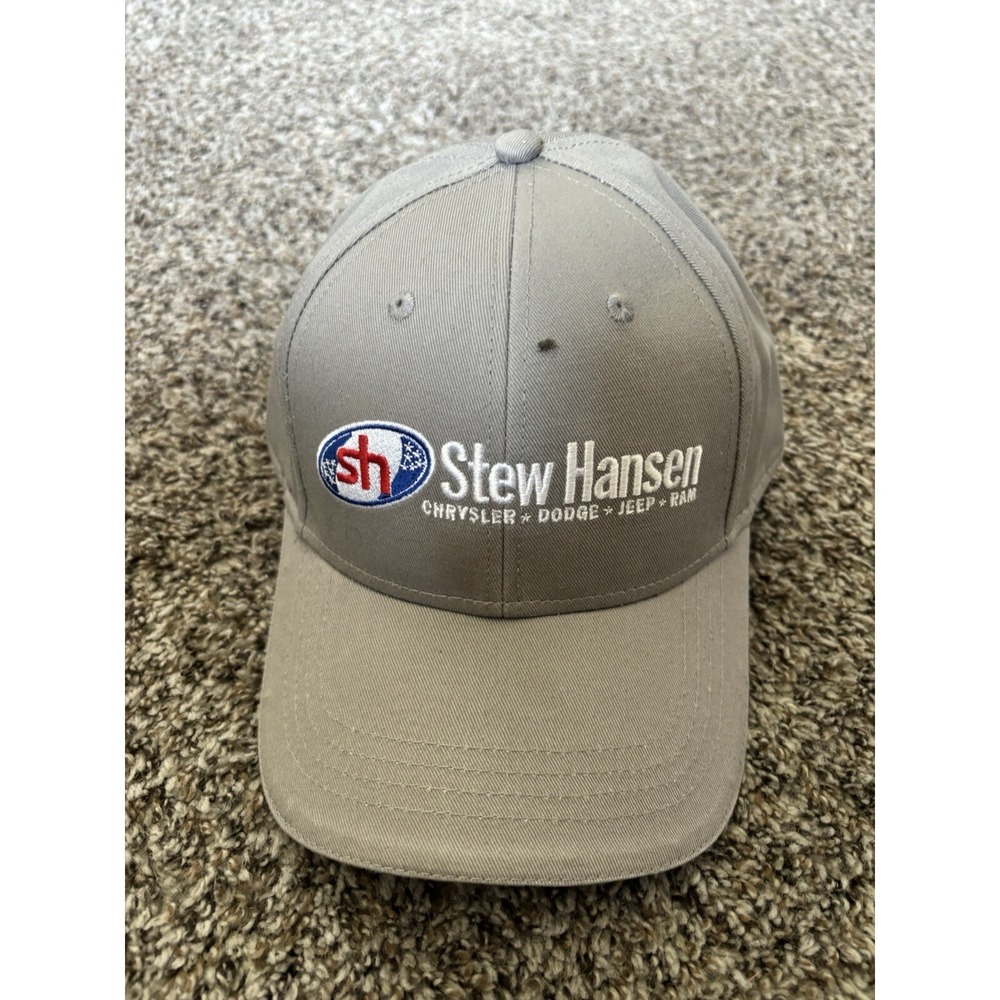 Stew Hansen Auto Jeep Dodge Ram Chrysler Baseball Cap Hat Strapback OSFM‎ Gray